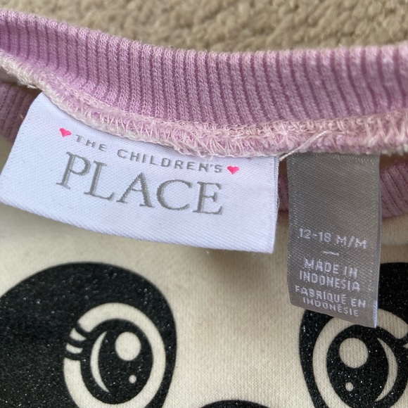 12-18M Purple Panda Sweater Outfit - Picture 6 of 7